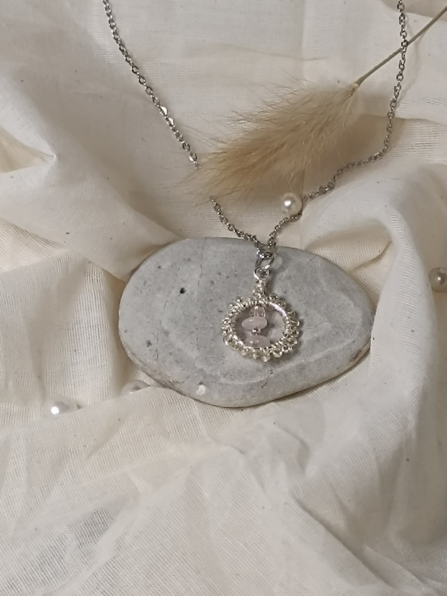 Gouttes d'Aura - Quartz Rose