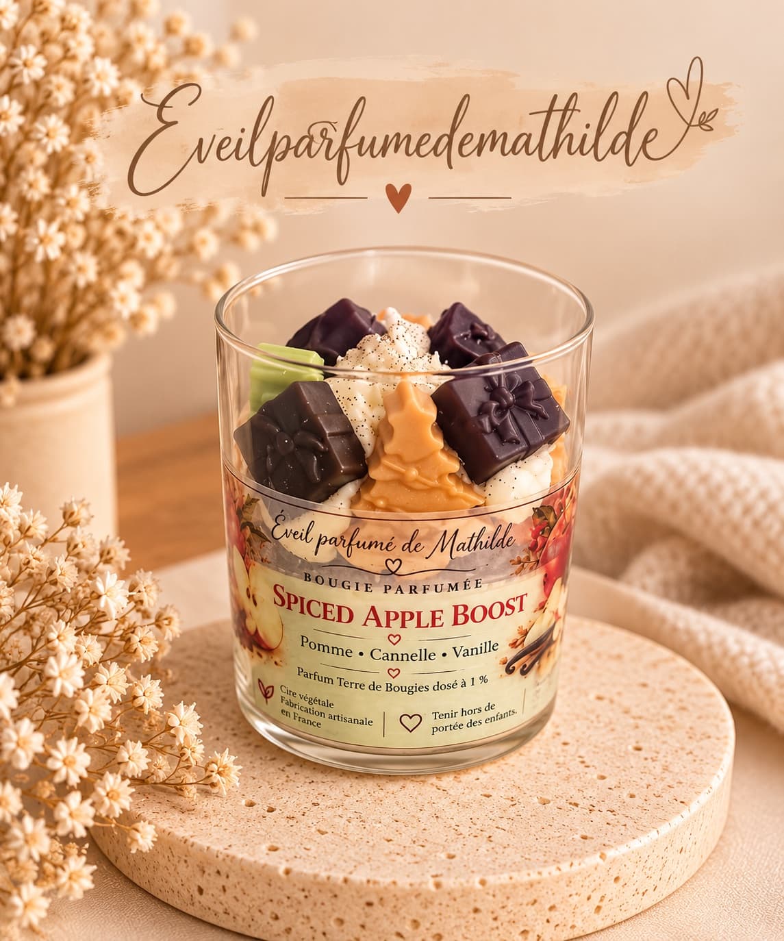 đ BOUGIE GOURMANDE â SPICED APPLE BOOST đ