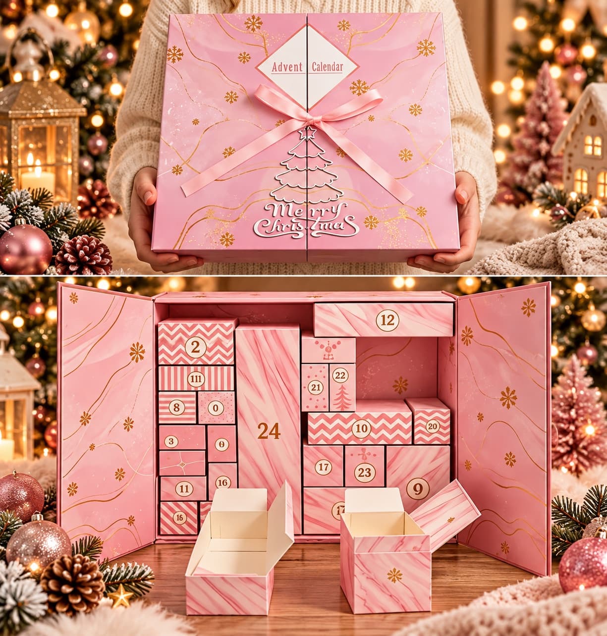 Calendrier de l avent rose đ