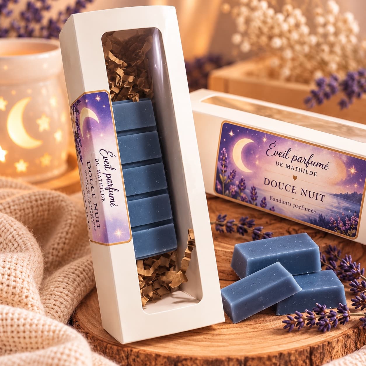 🌙 COFFRET DE FONDANTS PARFUMÉS – DOUCE NUIT ✨