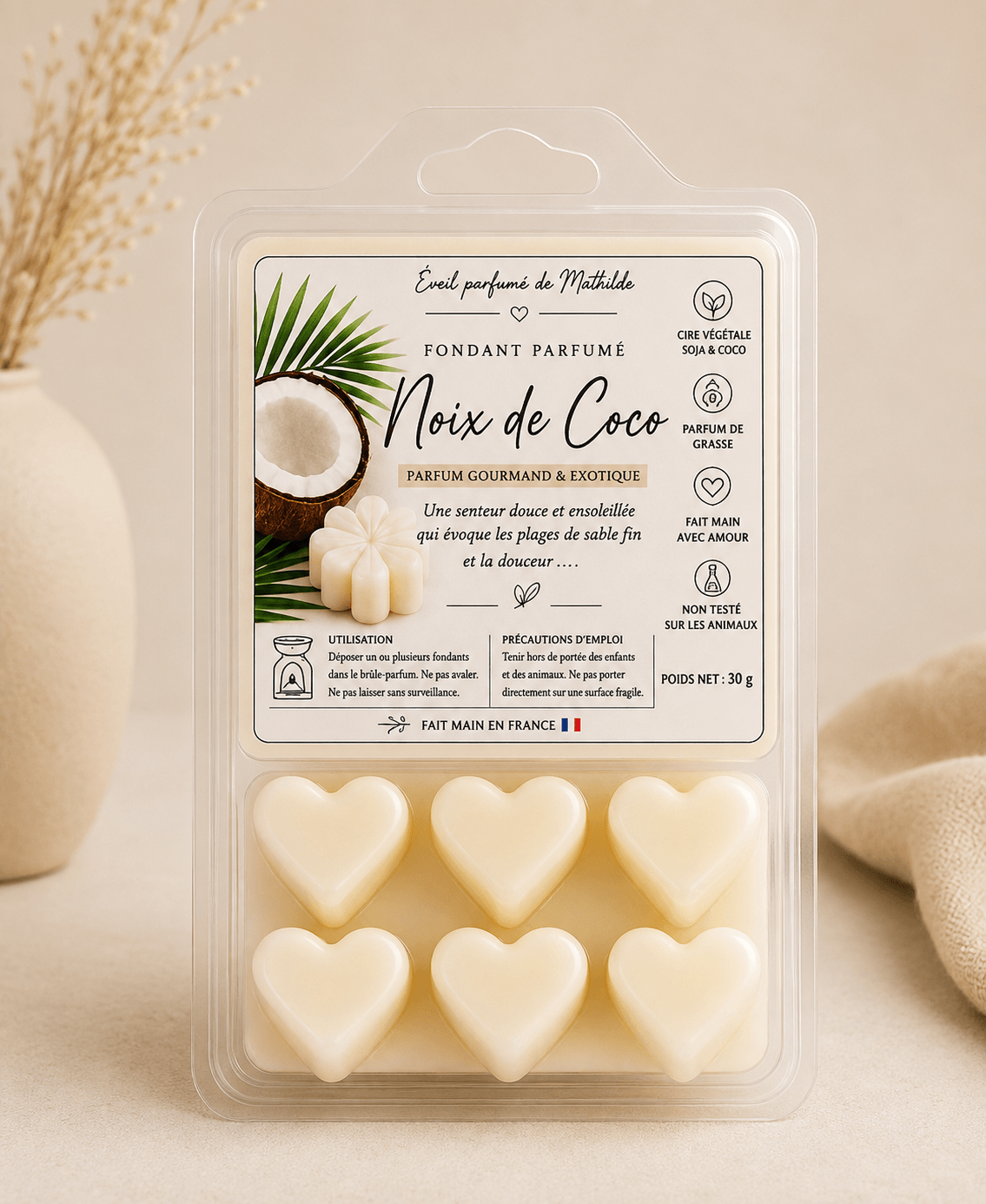 Fondant parfumé noix de coco 🥥