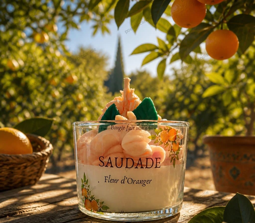 Bougie SAUDADE ( fleur d'oranger)